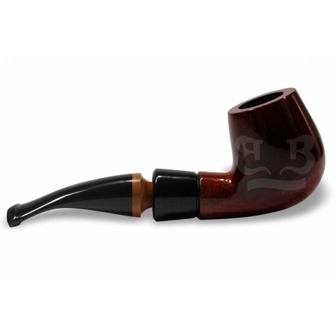 Cachimbo Bertoldi Anel Madeira Vermelho com Filtro permanente